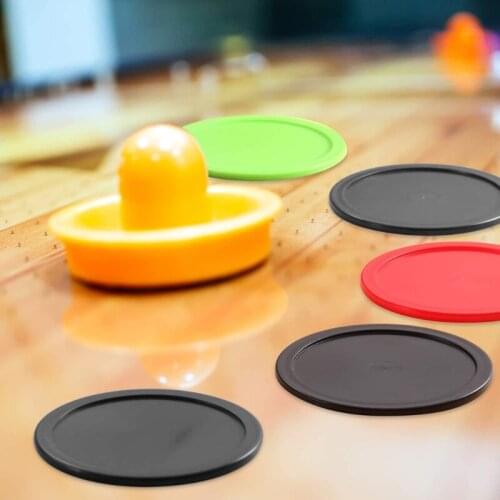 8Pieces Durable Plastic Air Hockey Pucks Entertainment Table Game Air Hockey Pucks Replacement Accessories