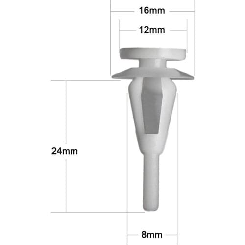 Automotive Parts Are Suitable for Plastic Fixing Decorative Nylon Nails for Toyota Door Buckle Interior Panels (100pcs) 00871