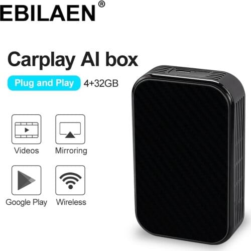 Carplay AI Box 4G 32G Car Multimedia Player Mirrlor Link For BMW VW Mercedes Benz Audi Volvo Android System Easy Connect WIFI