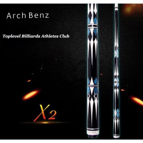 Arch Benz X2 High-end Pool Cue 1/2 Pool Cue Stick Kit 13 mm Tip 149 cm Billiard Cue Snooker Stick Professional Billiard Supplies