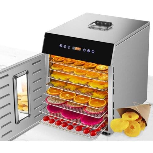 Household Food Dryer Small Fruit Air Dryer Pet Food Vegetable Dehydrator Dry Fruit Machine Commercial LC-KJF8 220V