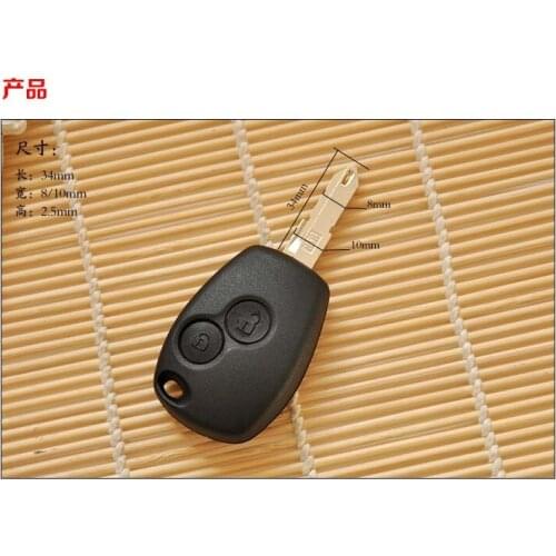 Original High Quality 2 Button Remote Key Case Shell For Renault With Logo Fob Key Cover 5PCS/lot