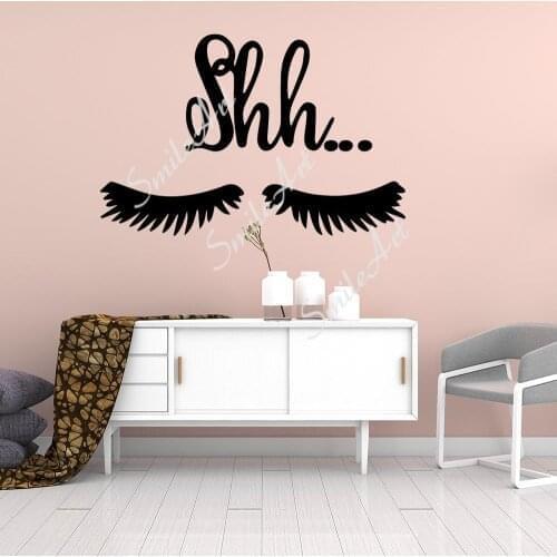 Cartoon Eye lashes Pvc Wall Decals Home Decor For Living Room Bedroom Sticker Mural