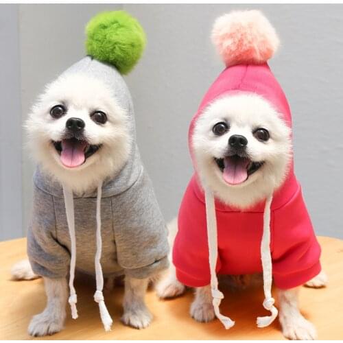 Dog Cartoon Hoodies Pet Clothes for Small Dogs Puppy Coat Jackets Sweatshirt for Chihuahua Doggie Cat Costume Cotton Pet Outfits