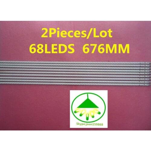 100%NEW 2PCS LED Backlight Lamp strip 68leds For Sharp 60" TV LCD-60LX540A LCD-60LX640A LCD-60LX750A LCD-60LX545A LCD-60LX550A