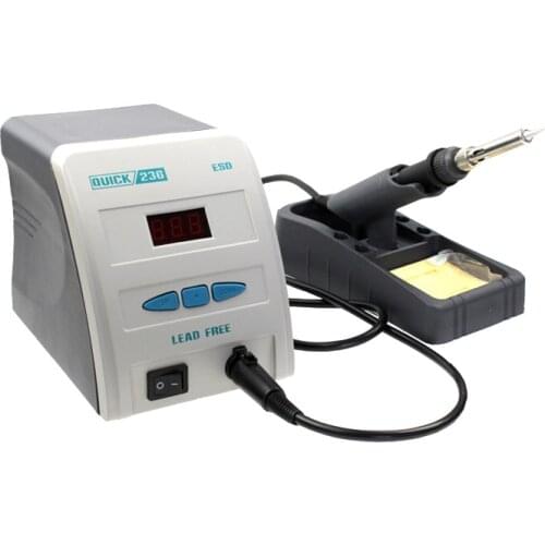 Original antistatic QUICK 236 ESD fast gram display lead-free welding iron 90w display specification soldering station