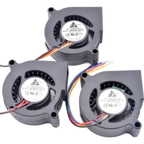 Original BFB0512LD 5cm 5020 50x50x20mm 12V 0.15A 2 lines 3 lines 4 lines pwm projector turbo blower cooling fan