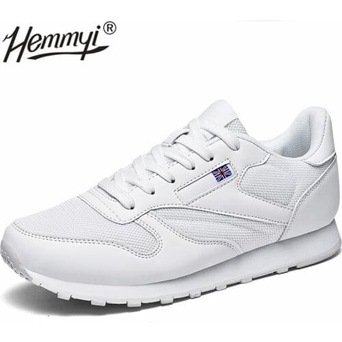 Simple Women Sneakers White Black Unisex Mesh Breathable Men and Women Couple Casual Shoes Tenis Feminino Big Size 36-46