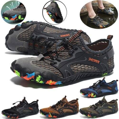 Large Size Multi-purpose Sports Shoes Men Hiking Shoes Outdoor Beach Swimming Diving Shoes Summer Five-finger Barefoot Shoes New