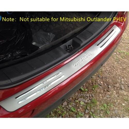 For Mitsubishi Outlander 2013-2018 stainless steel Rear Bumper Protector Sill Trunk Rear guard Tread Plate Trim Accessories