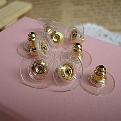 50Pcs/Set Ear Nuts Earring Findings Keepers Safety Back Stoppers for DIY Jewelry Gifts for woman 2019 New Chic