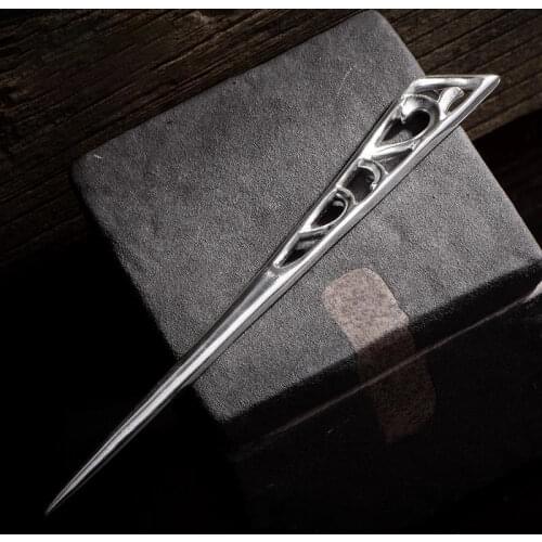 Summer special independent design handmade classical Hanfu retro accessories hairpin elegant luxury ladies silver jewelry