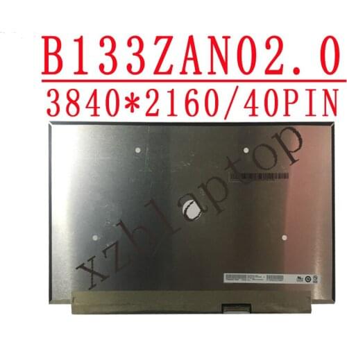 B133ZAN02.0 13.3 inch Screen 4K LCD Screen 3840x2160 Wideview IPS UHD Non-touch eDP 40PIN Display panel