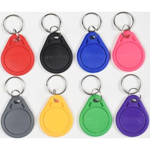 15pcs/Lot EM4100 TK4100 Read Only Badge Key 125khz ID Keyfob RFID Tag Tags Card Fob Token Ring Proximity Chip