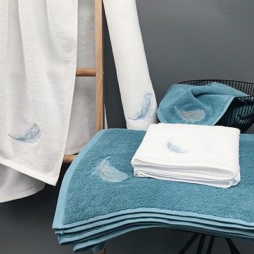 160g 40*70cm Cotton Hand Face Towel 630g 76*150cm Bath Towel Absorbent Home Bathroom Hotel Beauty Salon Sauna Spa Wash Cloth T21
