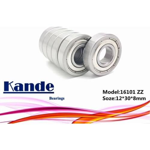 2pcs 16101 ZZ 16101ZZ Thin Section 16101 Bearing 12x30x8 16101-2Z