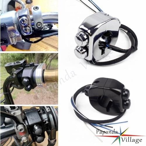 25mm 22mm Motorcycle Switches 7/8" 1" Handlebar Mount Headlight Fog Light Horn Brake ON/OFF Start Kill 3 Button Switch Universal