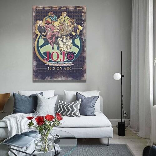 JoJo S Bizarre Adventure Hot Japan Anime Action Posters and Prints Canvas Painting Wall Art Picture for Living Room No Frame
