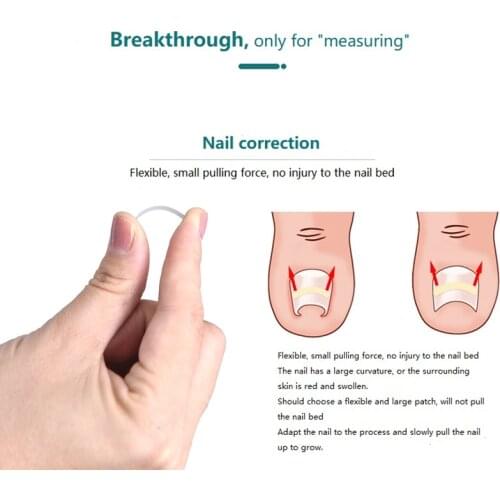 10pcs Ingrown Toe nail Correction Tool Toe Nail Treatment Elastic Patch Sticker Straightening Clip Brace Pedicure Tool New