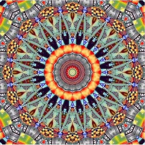 Kexinzu Full Square Round 5D DIY Diamond Painting "Religion Mandala" Handmade 3D Embroidery Cross Stitch Mosaic Decor Gift ba