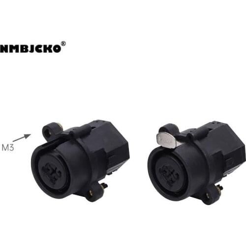 NMBJCKO 407A408 model 100pcs/lot Combo sheet 6.35 jack stereo female 7 pin xlr chassis d standard with dust proof