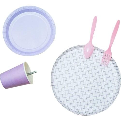 Party Decoration Disposable Party Tableware Birthday Party Decorations Kids Paper Plate Paper Cup Paper Towel Wedding Decoration