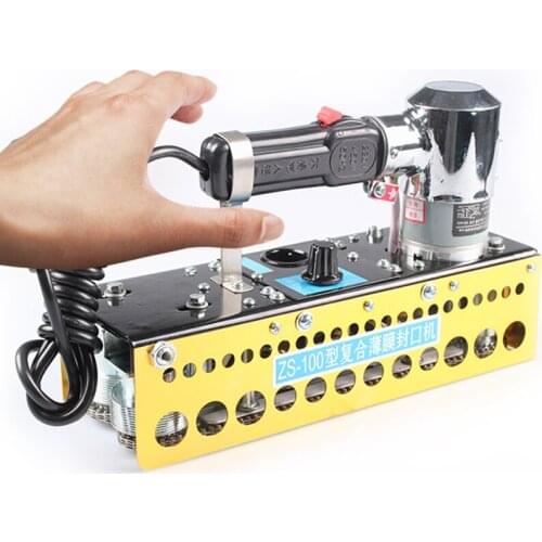 Portable Continuous Plastic Bag Sealing Machine Composite Film Sealing Machine ZS-100 Compound Film Bag Sealer 1pc