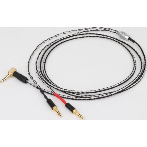 Yter 7N OCC Silver plated Replacement Cable Compatible with Hifiman SUNDARA he400i he400s HE560 3.5mm Jack Male Cord