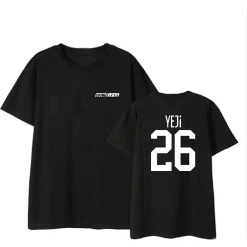 ITZY Short Sleeve KPOP CHAER YEONG YEJI YUNA LIA RYUJIN T-shirt Should Aid Clothes Short Sleeve T-shirt Students Women Summer