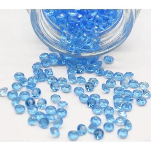 1000pcs 4.5mm Piontback Diamond Crystal Confetti Rhinestone Table Scatter Art Decoration Crystal Stones For DIY Decorations