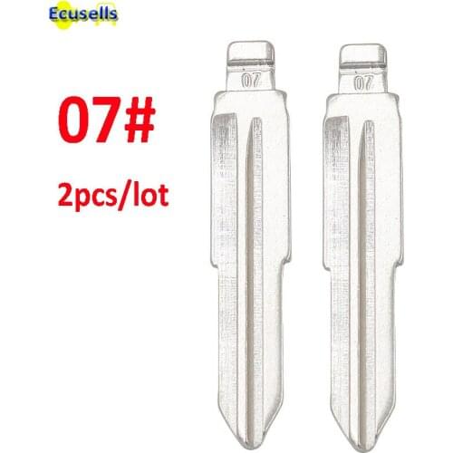 2pcs/lot NO. 07 universal flip uncut blank Key Blade MIT11RFH 07# FOR Outlander Grandis ASX for KD remotes