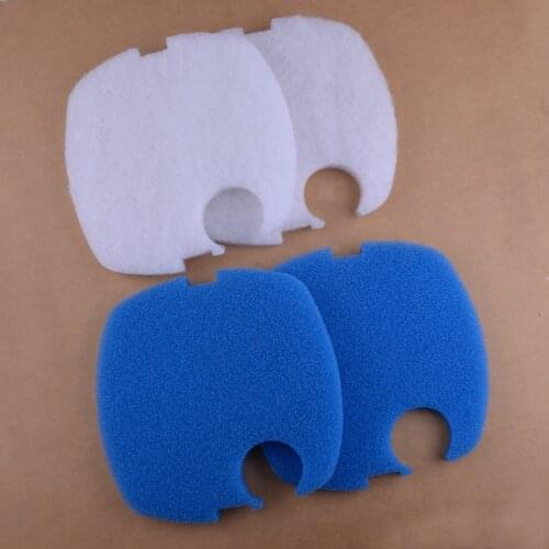 4Pcs/Set Blue & White Aquarium Filter Pad Foam Sponge Replacement Fit For SUNSUN GRECH Canister 304AB/404AB/704AB Pattern