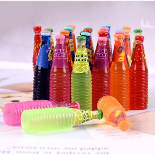5/10Pcs Cute Resin Simulation Food 3D Soda Cola Bottle DIY 1:12 Dollhouse Miniature Decoration Resin Crafts Kitchen Toys