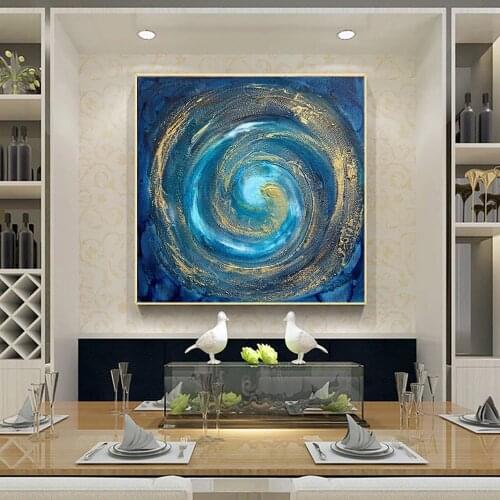 Handmade Abstract Artwork Oil Painting On Canvas Hand Painted Fantasy Starry Sky Pictures Modern Decoration Painting Wall Decor