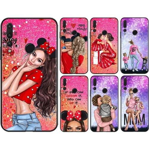 Super Hot Mom Baby Girl For Huawei Honor 50 SE V30 30 X10 10X 30S 30i View 20 20S RU V20 20E 20i Pro Plus Lite Phone Case