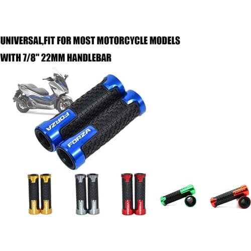 For Honda Forza300 Forza250 Motorcycle 7/8" 22mm Modification Handle Grips Ends Handlebar Caps Cover Grip Glue
