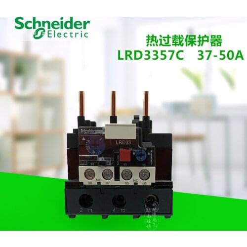 E-shape Three-pole Thermal Overload Relay , Set Current: 37 - 50 a , Trip Grade: 10A Motor Protection LRD3357C Low Power AC