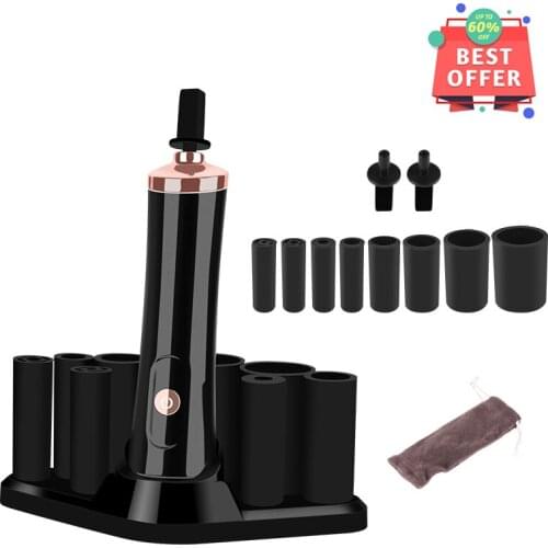 Electric Eyelash Glue Shaker for Nail Polish Tattoo Ink Pigment Liquid Shaking Machine 2pcs Connector 8pcs Cover 1pcs pedestal