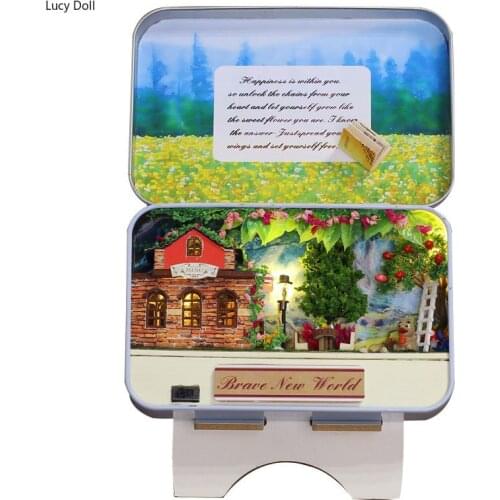 New Diy Doll House Wooden Miniature Doll Houses Furniture Box Secret Garden Assemble Kits Handmade Model Dollhouse Toys Gifts