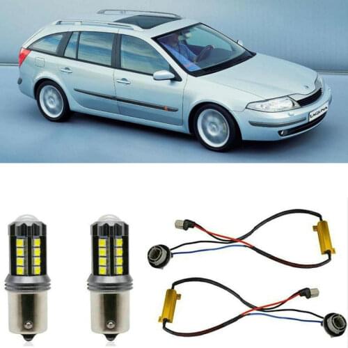 Fog lamps for RENAULT LAGUNA 2 II BG0/1 2003.8 - 2007.9 Stop lamp Reverse Back up bulb Front Rear Turn Signal error free 2pc