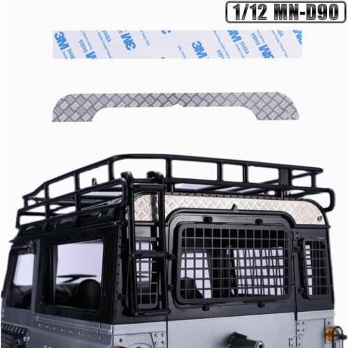 MJRC Toy car parts 1/12 MN-D90 Defender modified parts car Metal rear skid plate, roof skid plate