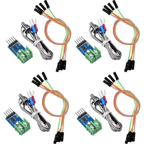 MAX6675 Themocouple Module And K Type Thermocouple Temperature Sensor For Cord Compatible With For Arduino Raspberry Pi