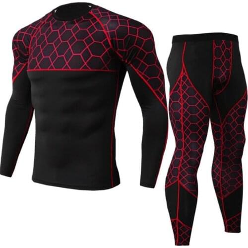Motorcycle Mens Underwears Sets Sport Breathable Quick drying Skiing Base Layers Tight Long Tops & Pants Sportswear Underwear