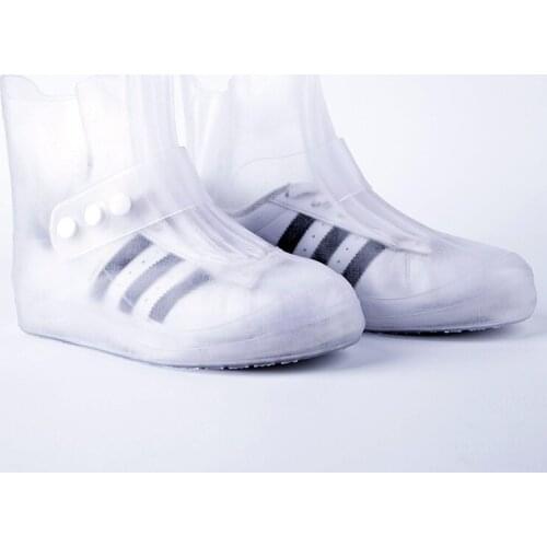 Rain Boots Waterproof Wear Resistant Anti Skid Padded Pvc Boots Integrated Molding Injection Men Women Rain Boots Shoes Cover