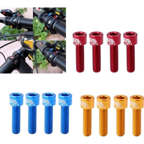 Perfeclan 12pcs Bicycle Handlebar Stem Screw M5x17mm Alloy Bolt Fixed Gear