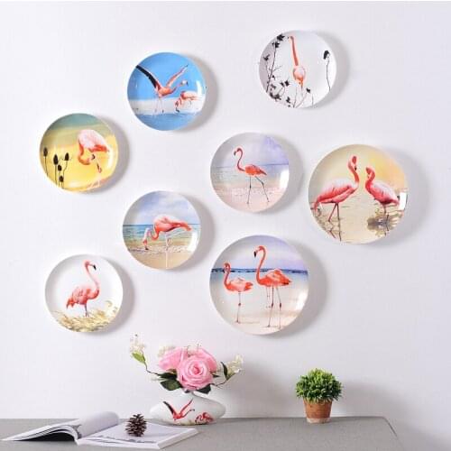 Simple modern animal decoration dish restaurant wall living room bedroom pendant interior background wall decoration hanging pla