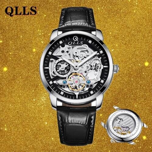 QLLS Men's Watch With Leather Strap