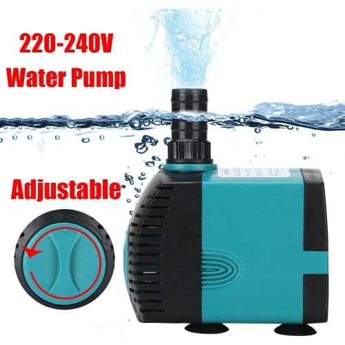 EU Plug 3-60W 220V-240V Aquarium Submersible Water Pump Fountain Filter Fish Pond Ultra-Quiet Water Pump Side Pump Tank Fountain