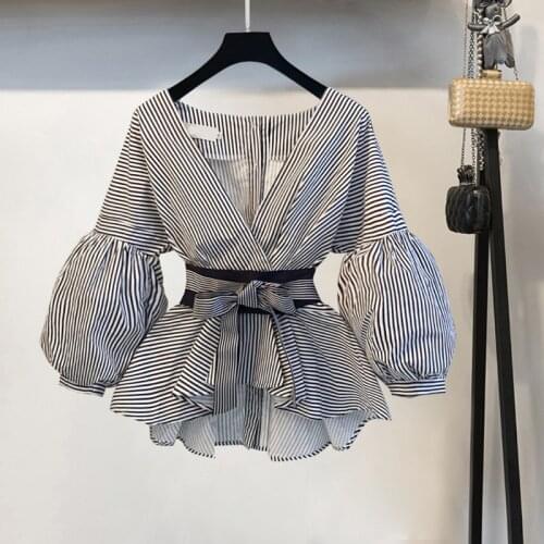 SHTONGHUA Women's Striped Shirts