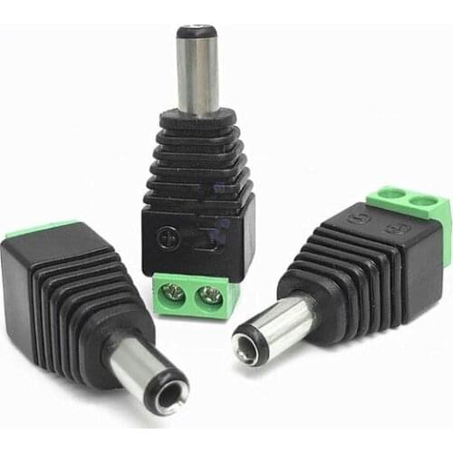 Connection Terminal No Welding DC Plug 5.5 * 2.1MM Male Connector Power Plug Monitor Camera Power Connector